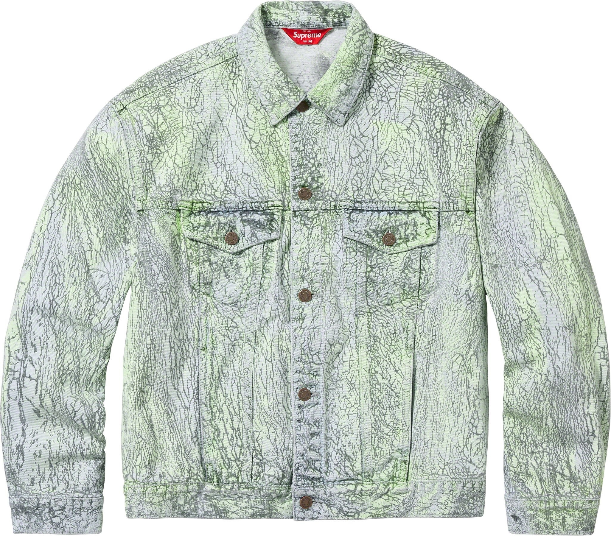 Crackle Denim Trucker Jacket view 4